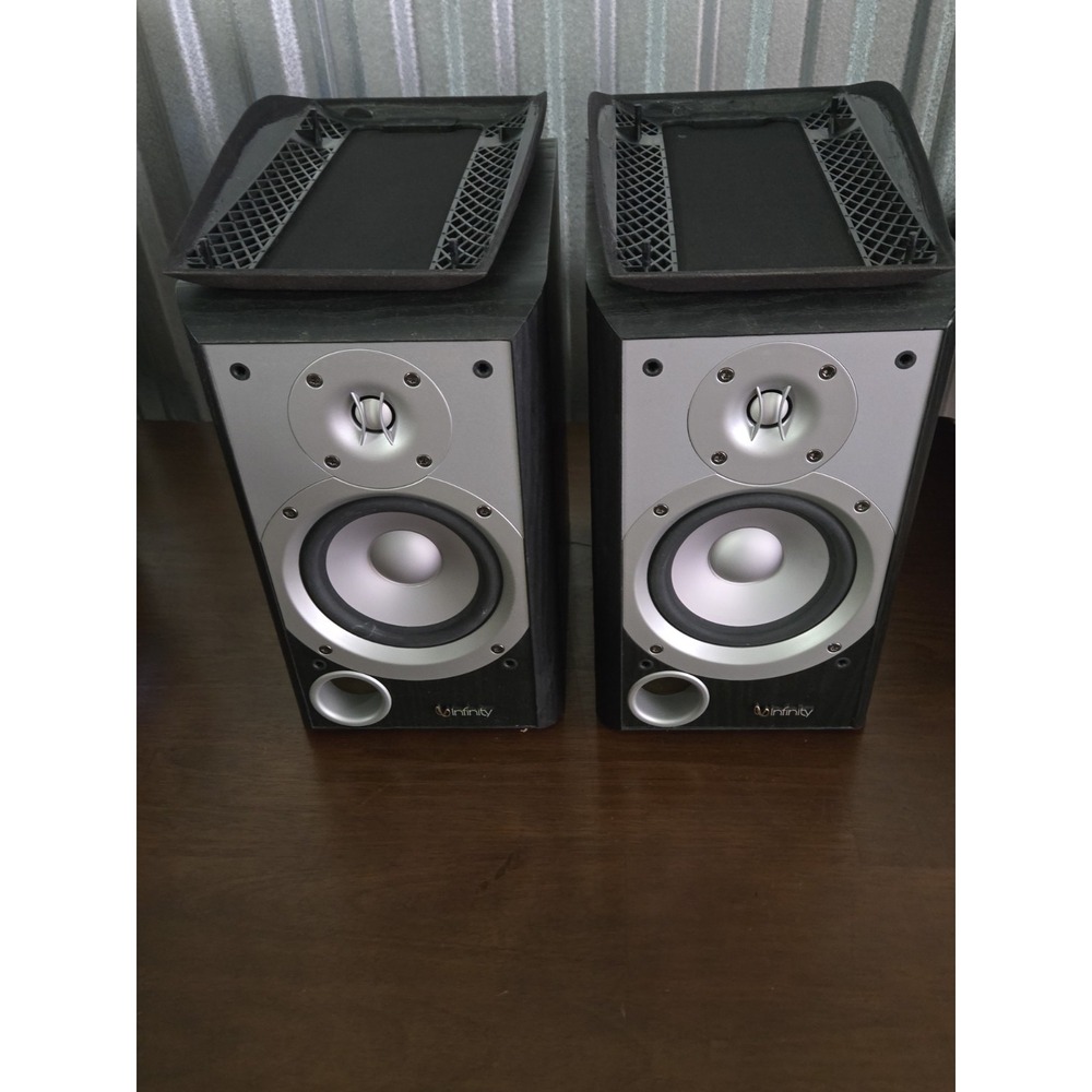 Infinity Primus 150 Bookshelf Speakers Pair 8 Ohm Home Theater Stereo Black